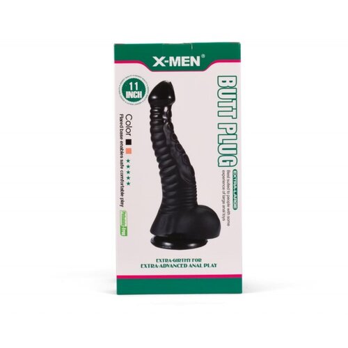 X-Men 11inch Butt Plug Black II XMEN000231 Slike