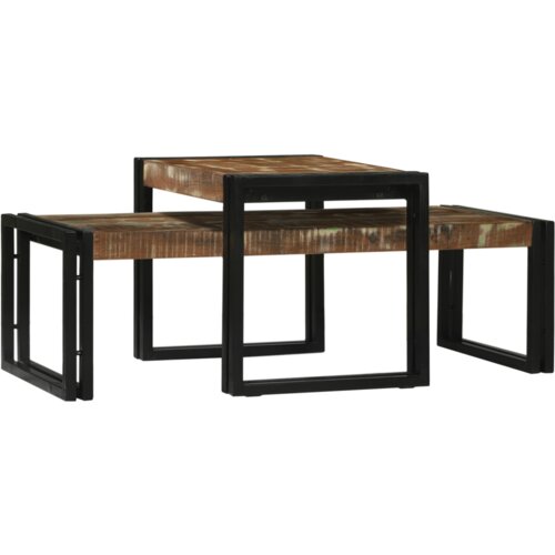 VidaXL Set stolića za kavu 2 komada čvrsto drvo obnovljeno Slike