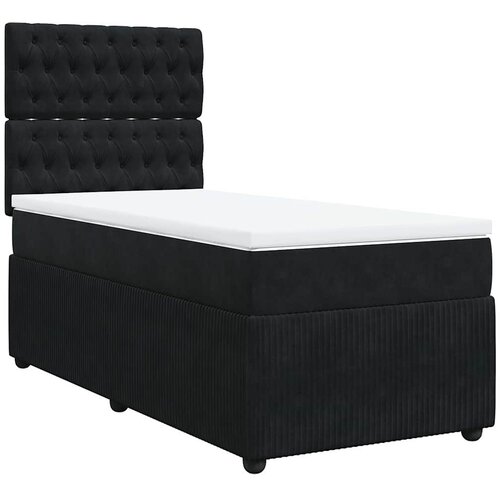 Box spring krevet s madracem crni 90x190 cm bar&amp;scaron;unasti Slike