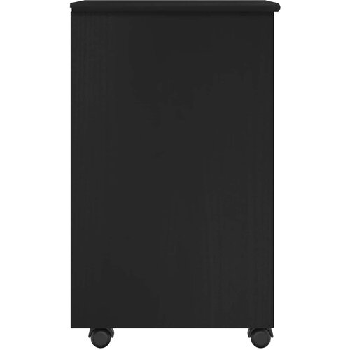  Mobilni ormar Crna 34 x 39 x 65,5 cm Čvrsto borovo drvo Slike