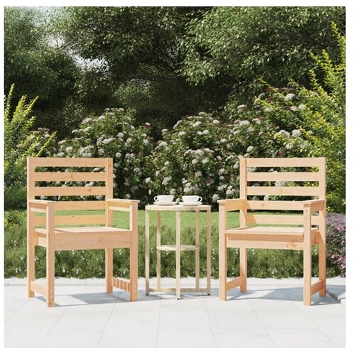  Vrtne stolice 2 kom 60 x 48 x 91 cm od masivne borovine Cene