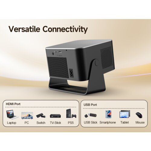MAGCUBIC HY350MAX +airmouse projektor, 1080P-8K, 600 ansilm, android 14 Slike