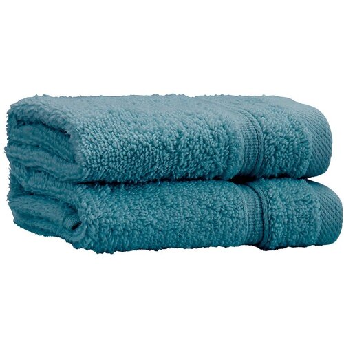 Catherine Lansfield Zelenomodre frotirne bombažne brisače v kompletu 2 ks 30x30 cm Zero Twist &amp;ndash; Slike