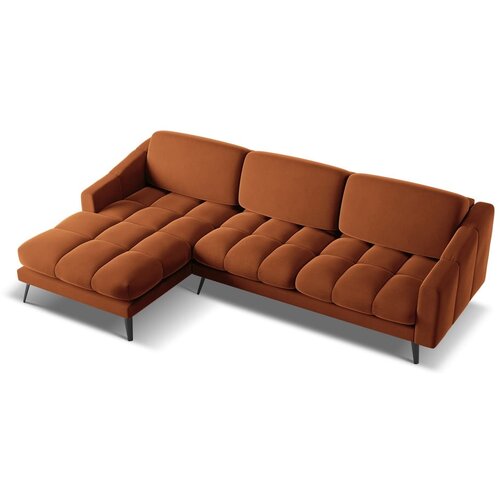 Makamii Narančasta bar&amp;scaron;unasti kutna garnitura (s lijevim kutom) Nalu &amp;ndash; Slike