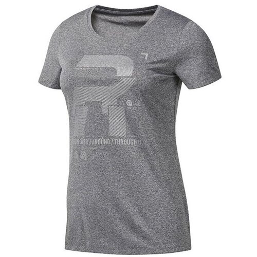 Reebok SS Reflective Tee Siva Slike