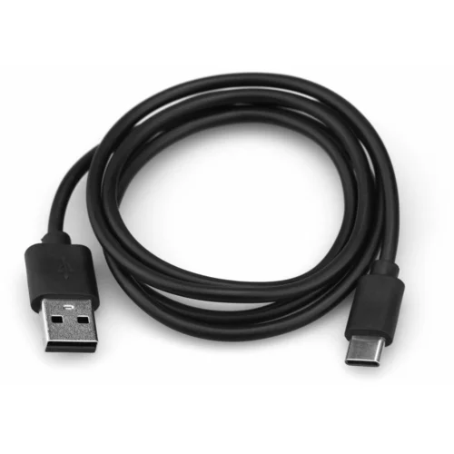  Podatkovni data kabel - računalniški polnilec - USB Type-C - 1m - črni