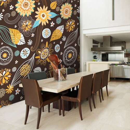  Tapeta - Transparent flowers 200x154 Slike