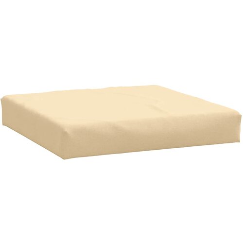  Jastuk za palete pro&amp;scaron;arani bež 60x60x9,5 cm od tkanine Slike