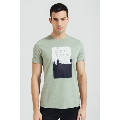 Legendww muška   pamučna majica u svetlo zelenoj boji sa printom 6165-9368-83 Cene