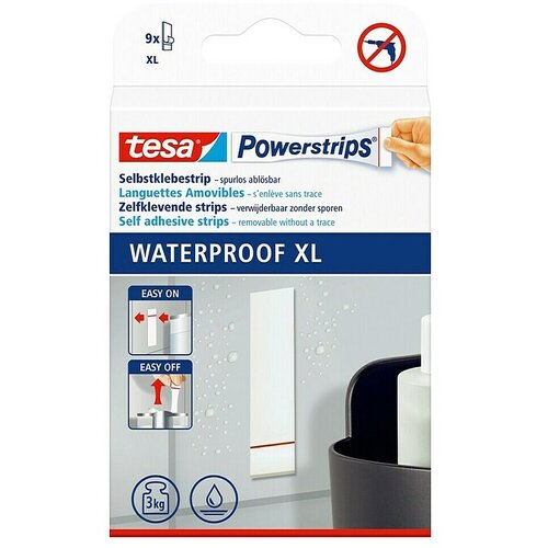 Tesa Powerstrips Waterproof Samolepilni trak XL (9 kos) Cene