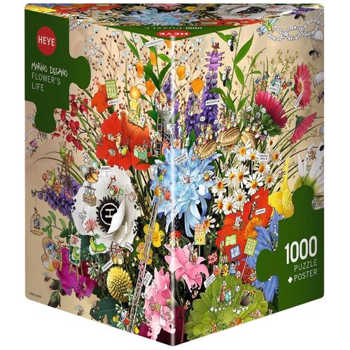 Heye puzzle 1000 delova Triangle Flowers Life 29787 Cene