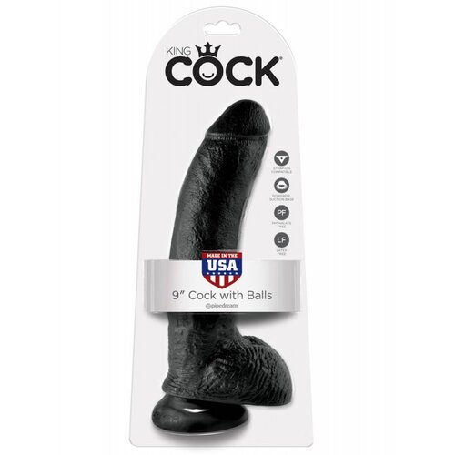 Pipedream King Cock crni veliki dildo sa testisima PIPE550823 Cene