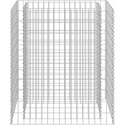  Gabionska sadilica od pocinčanog čelika 90 x 50 x 100 cm Slike