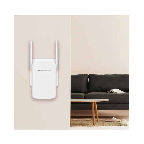 Mercusys ME30 AC1200 Wi-Fi Range Extender, 300 Mbps at 2.4 GHz + 867 Mbps at 5 GHz, 1 x 10/100 LAN, 2× Fixed External Antennas,