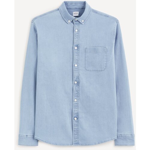 Celio Denim Shirt regular Cadeni - Men Slike