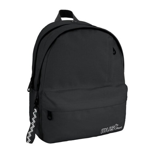 Must Must: Zaobljena crna &scaron;kolska torba s četiri odjeljka, ruksak 32x19x42cm Cijene