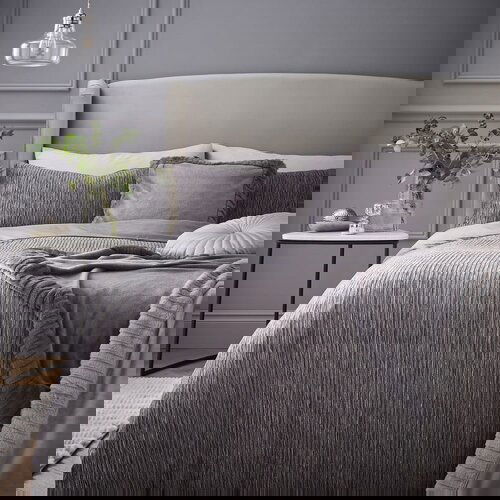 Catherine Lansfield Siva posteljina za bračni krevet 200x200 cm Allure Sparkle – Cijene