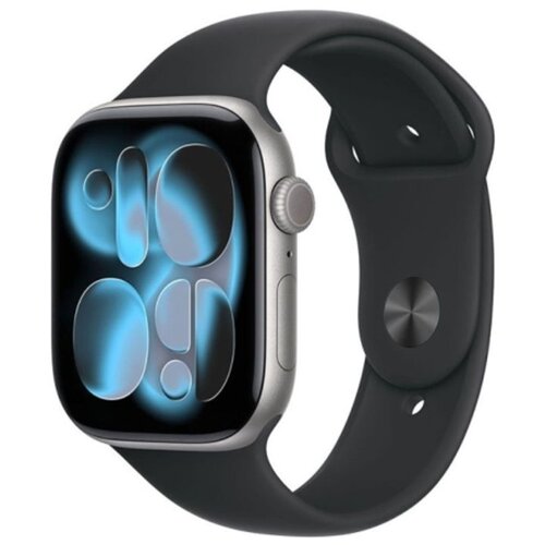 Apple watch S11 gps 46mm space grey aluminium case with black sport band - m/l (mev44rk/a) Cene