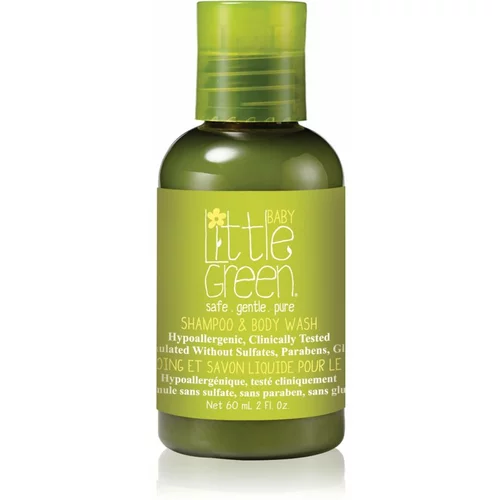 Little Green Baby šampon i gel za tuširanje 2 u 1 za djecu od rođenja 60 ml