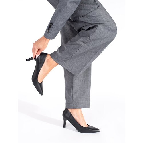 Shelvt Classic elegant black stiletto pumps Slike