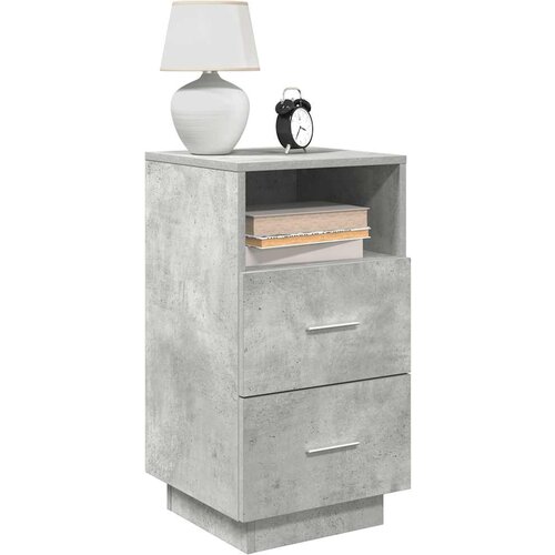 VidaXL Noćni ormarići 2 kom s 2 ladice beton siva 36x36x68 cm Slike