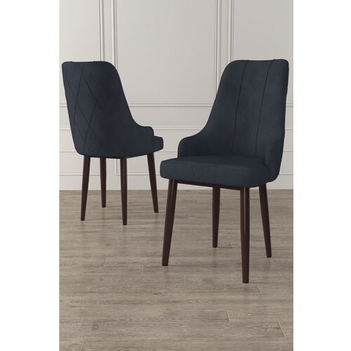 Hanah home Trex - Anthracite, Brown AnthraciteBrown Chair Set (2 Pieces) Cene