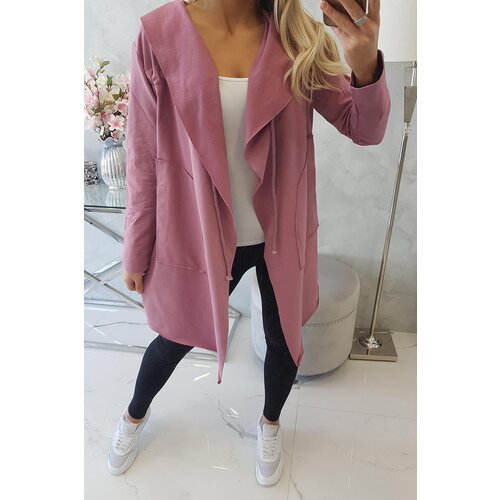 Kesi Cape with loose hood in pink color Cijene