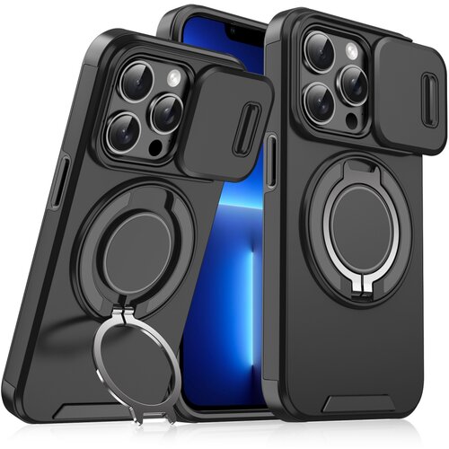 Torbica camshield ring stand za iphone 13 pro 6.1 crna Slike