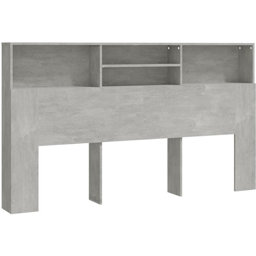 Maison Chic vzglavna omarica - nočna omarica - posteljna omarica betonsko siva 180x19x103,5 cm, (21705694) Slike