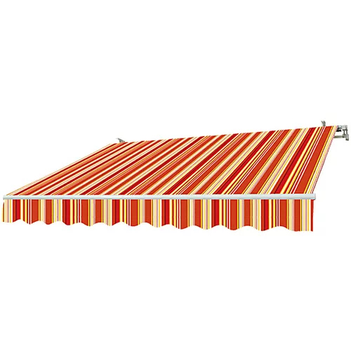 SUNFUN zglobna tenda multicolor (crveno-žuto, širina: 4 m, izvlačenje: 2,5 m)
