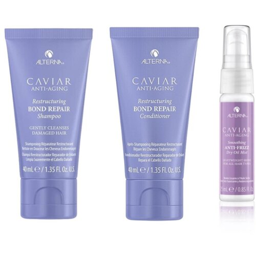 Alterna Caviar Restructuring Bond Repair šampon+regenerator+ anti frizz dry oil Cene