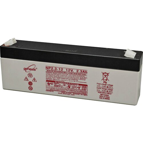 EnerSys Svinčen akumulator 12 V 2.3 Ah NP 2.3-12 Genesis NP2.3-12 Blei-Vlies (AGM) (Š x V x G) 178 x 67 x 35 mm ploski vtič 6.35 mm Wartungsfrei, (20438007) Cene