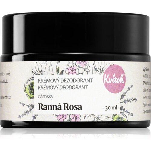 Kvitok Morning dew Rann&amp;iacute; rosa cream deodorant za občutljivo kožo 30 ml Slike