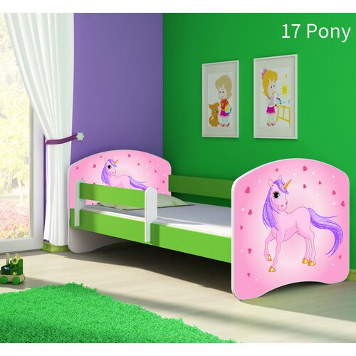  Dječji krevet ACMA s motivom, bočna zelena 140x70 cm 17 Pony Cene