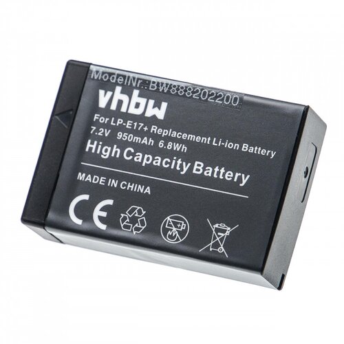 VHBW Baterija LP-E17 za Canon EOS 750D / M3 / M5 / M6, potpuno odkodirana, 950 mAh Cijene