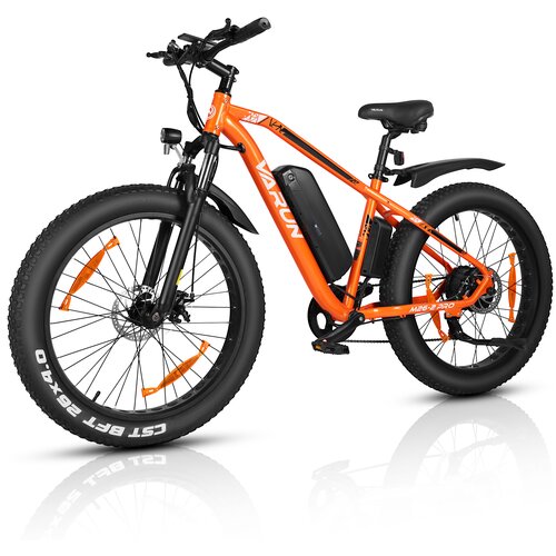 VARUN Električno kolo M26-2 PRO, 26" debele pnevmatike, 48V 13Ah, oranžno, (5000036370) Cene