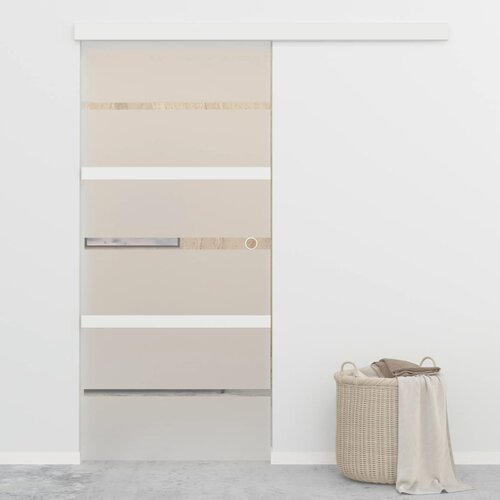 Furnova Drsna vrata z mehkimi blokadami ESG steklo in aluminij 90x205cm, (21944701) Cene
