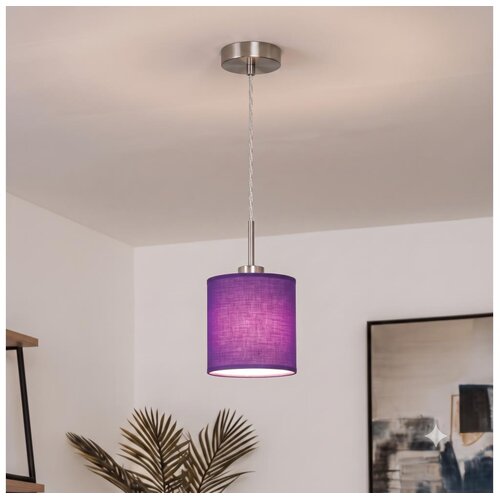 Brilagi LED luster na sajli NUBILA 1xE27/60W/230V Ø 14 cm ljubičasta Cene
