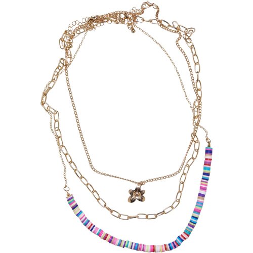 Urban Classics Accessoires Flower Bead Various Layering Necklace 3-Pack gold Cijene