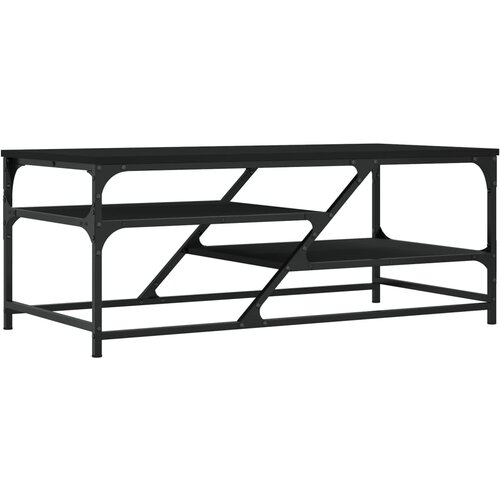 Maison Chic Klubska mizica - kavna mizica - Nizka mizica črno 100x49x40 cm inženirski les, (21753720) Slike