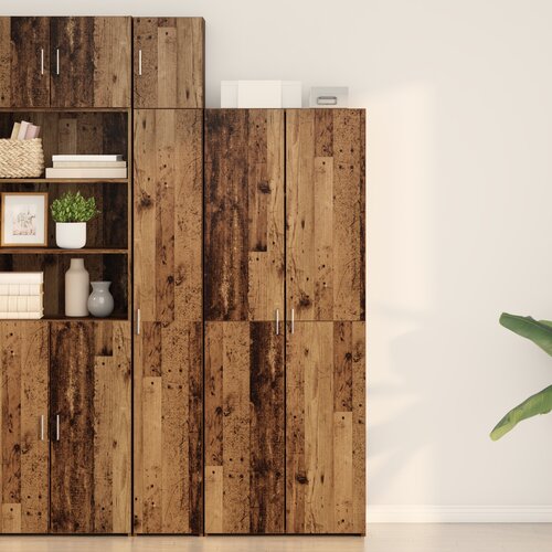 VidaXL visoki ormarić od starog drveta 70x42.5x185 cm konstruirano drvo Slike