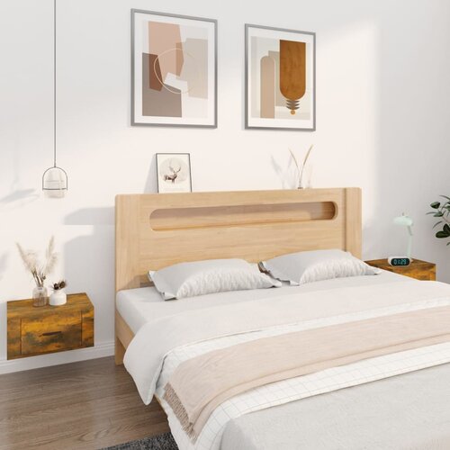 vidaXL Zidni noćni ormarići 2 kom dimljenog hrasta 50x36x25 cm Cijene