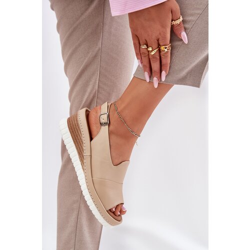 ARTIKER Ladies leather wedge sandals Cene