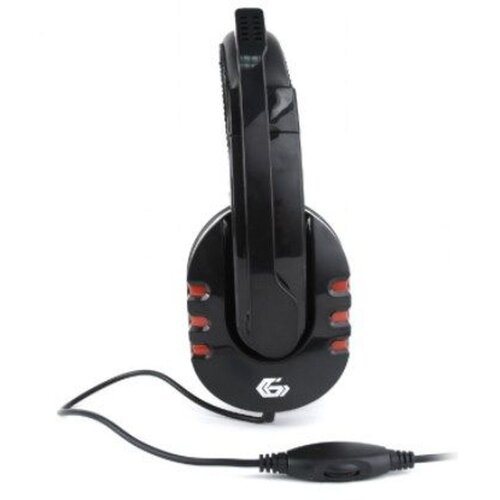 Gembird Slu&amp;scaron;alice sa mikrofonom gaming, volume control, black/red, GHS-402 Slike