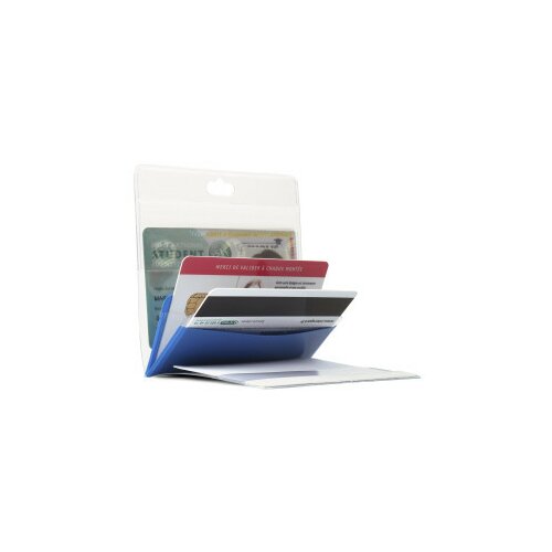 TARIFOLD multibadge holder za 4 ID kartice - 93x94 mm 1/10 plava ( 14ID450E ) Slike