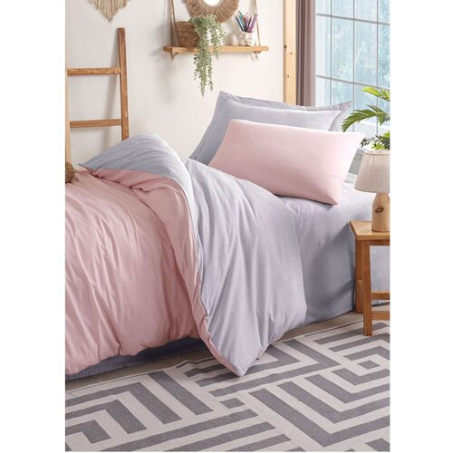 Alpina solid - powder, grey powdergrey single xxl quilt cover set (de) Cene