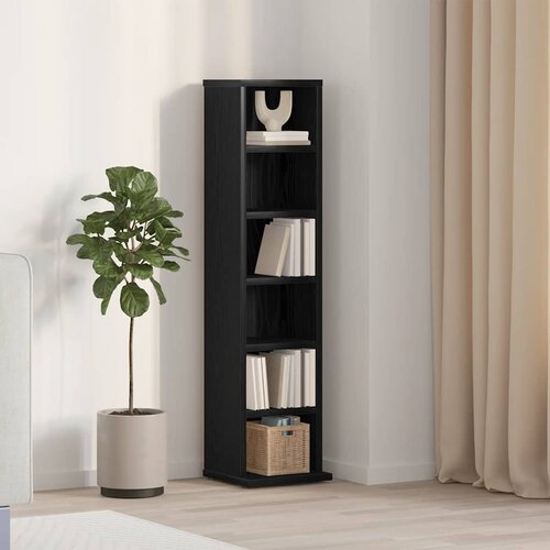 vidaXL CD ormarić crni hrast 21x20x88 cm konstruirano drvo Cijene