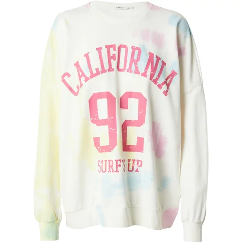 Only Sweater majica 'ONLTELLA' svijetloplava / svijetložuta / roza / bijela