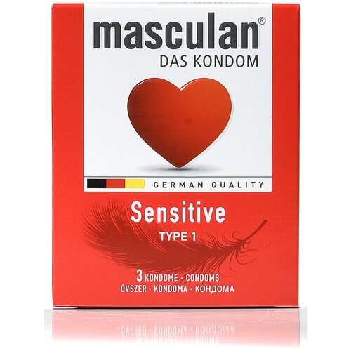 Masculan Sensitive kondomi pakovanje sa 3 kondoma Slike