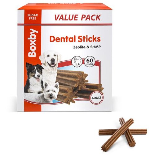 Boxby Poslastica za pse Adult Dental Sticks Medium, 1200 g Slike